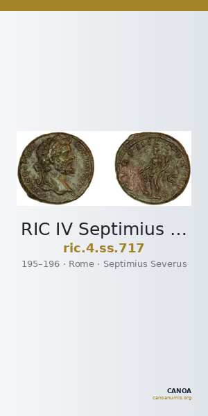 RIC IV Septimius Severus 717 — CANOA