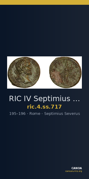 RIC IV Septimius Severus 717 — CANOA
