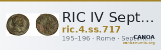 RIC IV Septimius Severus 717 — CANOA