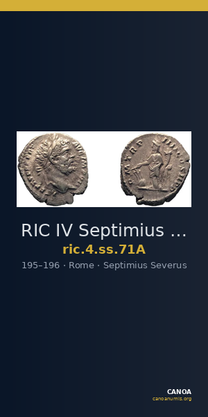 RIC IV Septimius Severus 71A — CANOA