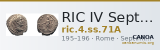 RIC IV Septimius Severus 71A — CANOA