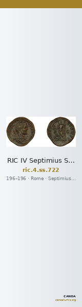 RIC IV Septimius Severus 722 — CANOA