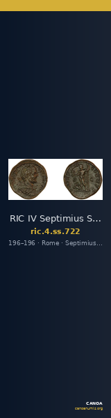 RIC IV Septimius Severus 722 — CANOA