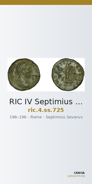 RIC IV Septimius Severus 725 — CANOA