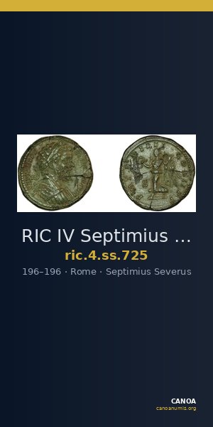 RIC IV Septimius Severus 725 — CANOA