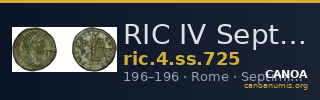 RIC IV Septimius Severus 725 — CANOA