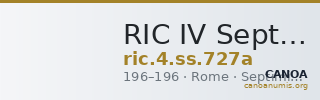 RIC IV Septimius Severus 727a — CANOA