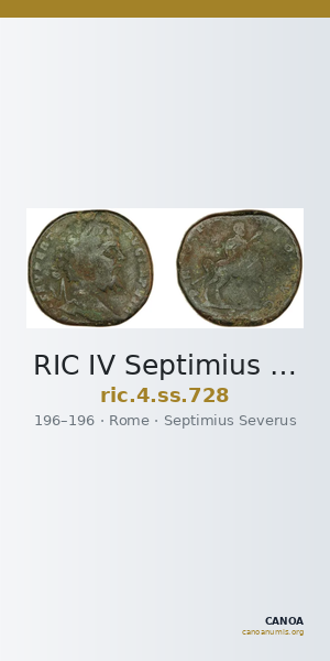 RIC IV Septimius Severus 728 — CANOA