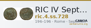 RIC IV Septimius Severus 728 — CANOA