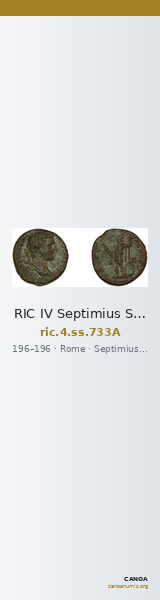 RIC IV Septimius Severus 733A — CANOA