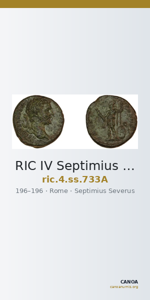RIC IV Septimius Severus 733A — CANOA