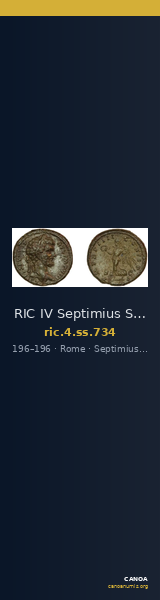 RIC IV Septimius Severus 734 — CANOA
