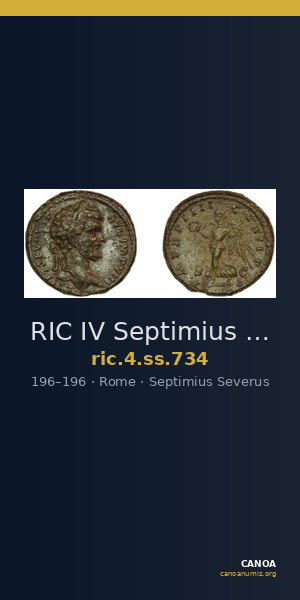 RIC IV Septimius Severus 734 — CANOA