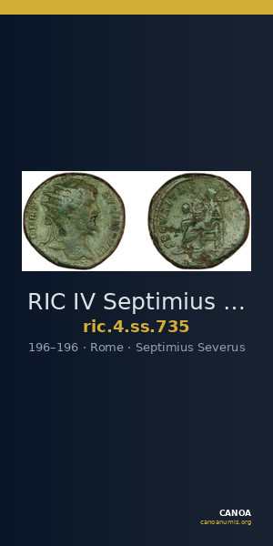 RIC IV Septimius Severus 735 — CANOA