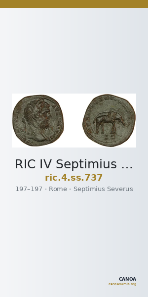 RIC IV Septimius Severus 737 — CANOA