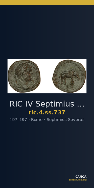 RIC IV Septimius Severus 737 — CANOA