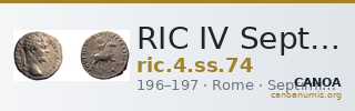 RIC IV Septimius Severus 74 — CANOA