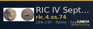 RIC IV Septimius Severus 74 — CANOA