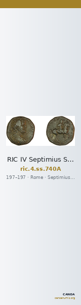 RIC IV Septimius Severus 740A — CANOA