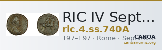 RIC IV Septimius Severus 740A — CANOA