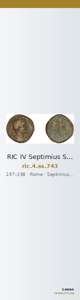 RIC IV Septimius Severus 743 — CANOA