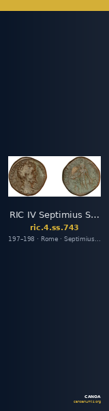 RIC IV Septimius Severus 743 — CANOA