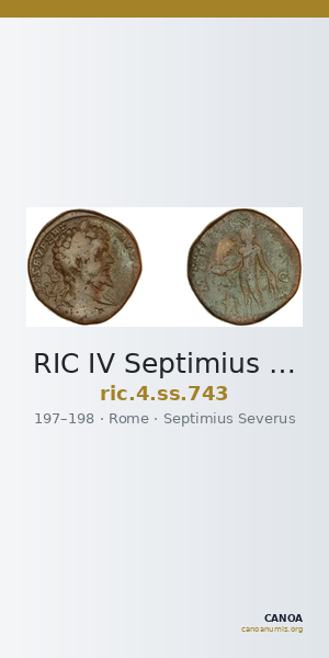 RIC IV Septimius Severus 743 — CANOA