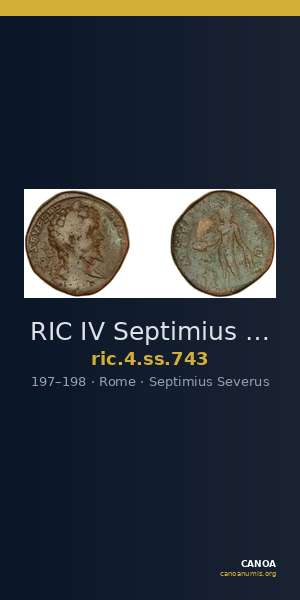 RIC IV Septimius Severus 743 — CANOA
