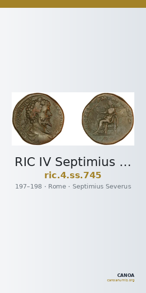 RIC IV Septimius Severus 745 — CANOA