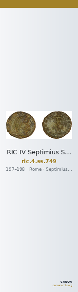 RIC IV Septimius Severus 749 — CANOA