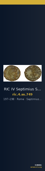 RIC IV Septimius Severus 749 — CANOA