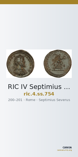 RIC IV Septimius Severus 754 — CANOA