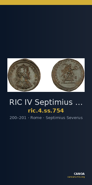 RIC IV Septimius Severus 754 — CANOA