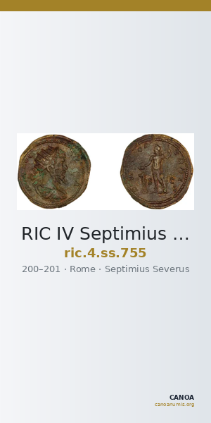RIC IV Septimius Severus 755 — CANOA