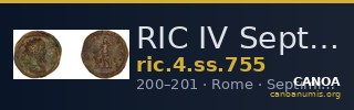 RIC IV Septimius Severus 755 — CANOA