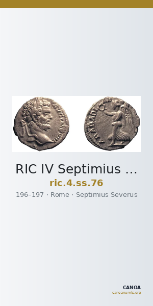 RIC IV Septimius Severus 76 — CANOA