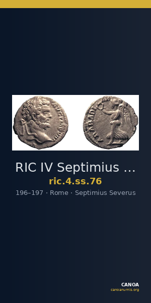 RIC IV Septimius Severus 76 — CANOA