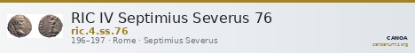RIC IV Septimius Severus 76 — CANOA