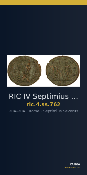RIC IV Septimius Severus 762 — CANOA