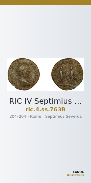 RIC IV Septimius Severus 763B — CANOA