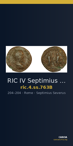 RIC IV Septimius Severus 763B — CANOA