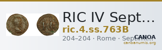 RIC IV Septimius Severus 763B — CANOA