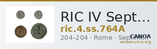 RIC IV Septimius Severus 764A — CANOA