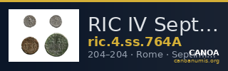 RIC IV Septimius Severus 764A — CANOA