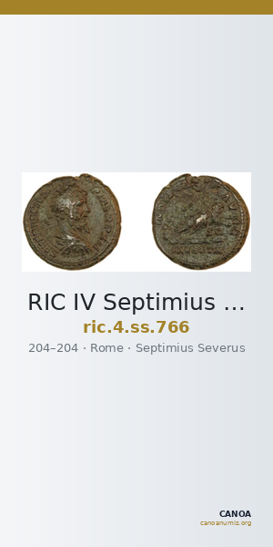 RIC IV Septimius Severus 766 — CANOA