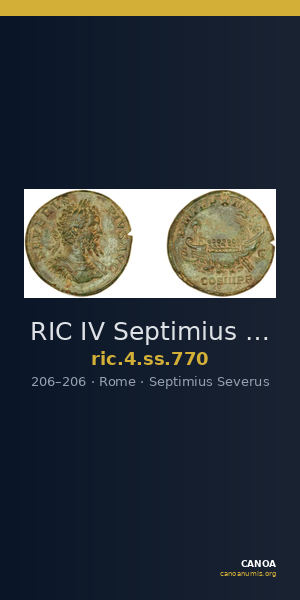RIC IV Septimius Severus 770 — CANOA