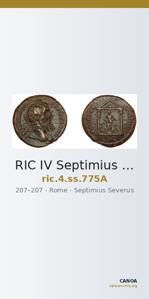 RIC IV Septimius Severus 775A — CANOA
