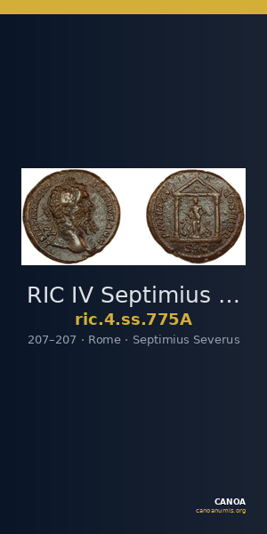 RIC IV Septimius Severus 775A — CANOA