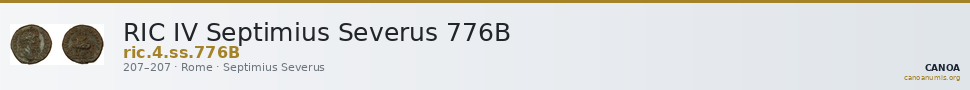 RIC IV Septimius Severus 776B — CANOA