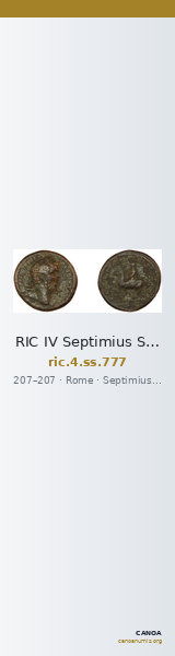 RIC IV Septimius Severus 777 — CANOA